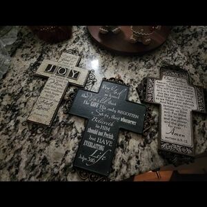 Decorative Cross Wall Art Set